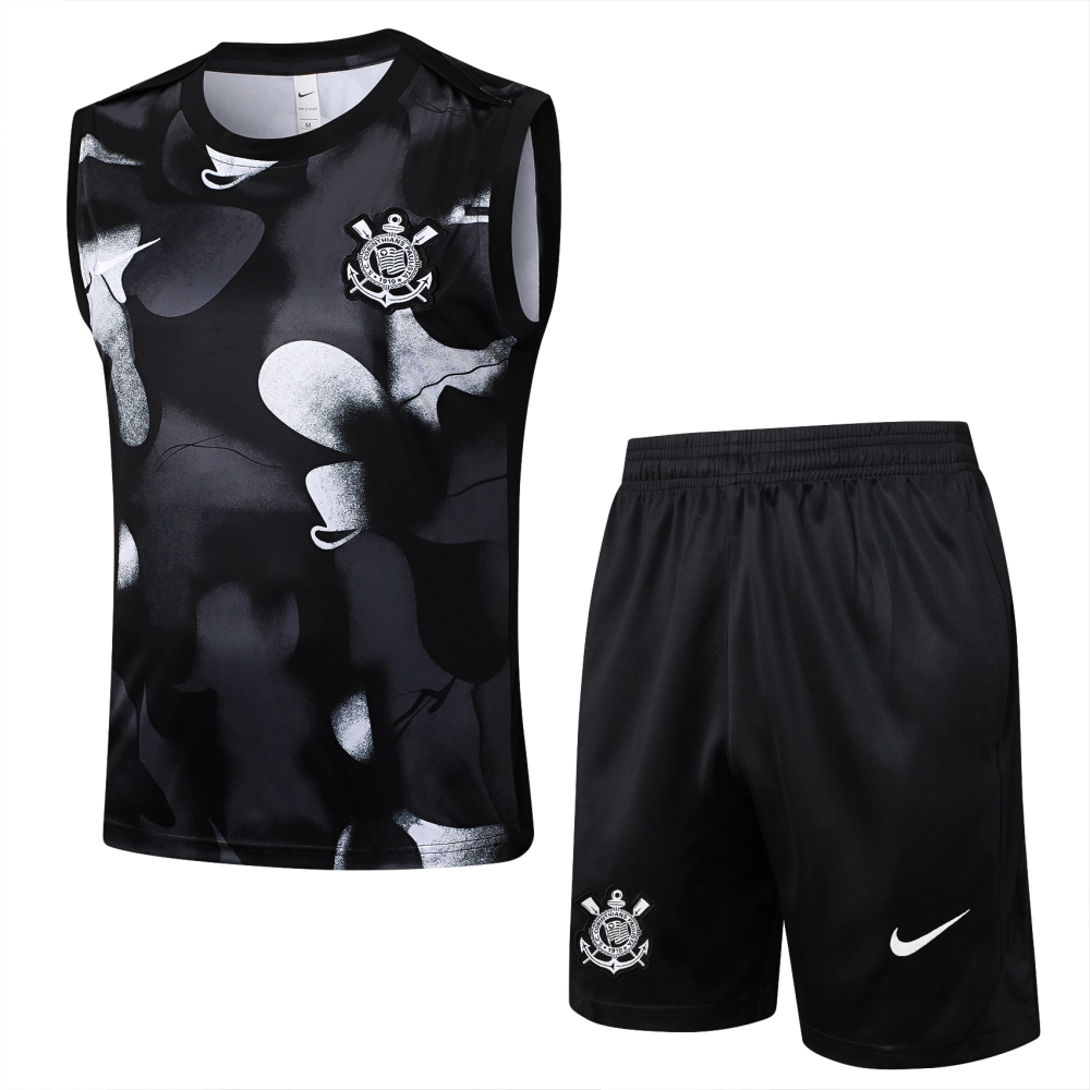 Corinthians Sleeveless Training Kit Black 2025