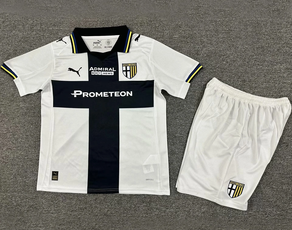 Parma Soccer Jersey Home Kids Kit Jersey+Shorts 2025/26