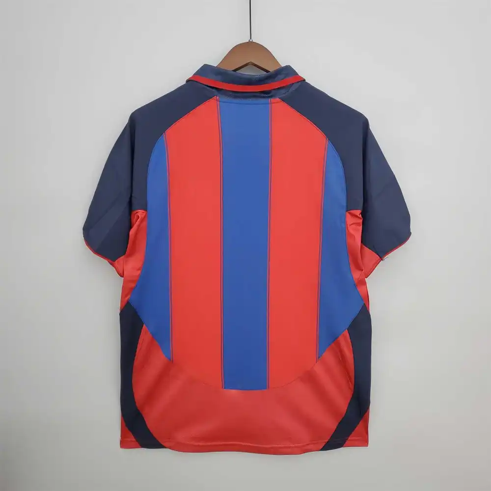 Barcelona Retro Jersey Home Soccer Shirt 2003-04