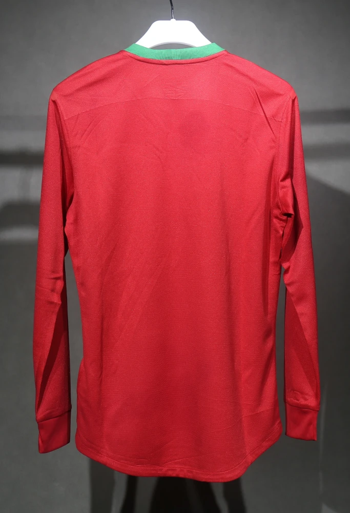 Portugal Retro Authentic Soccer Jersey Home Long Sleeve Shirt Euro 2012