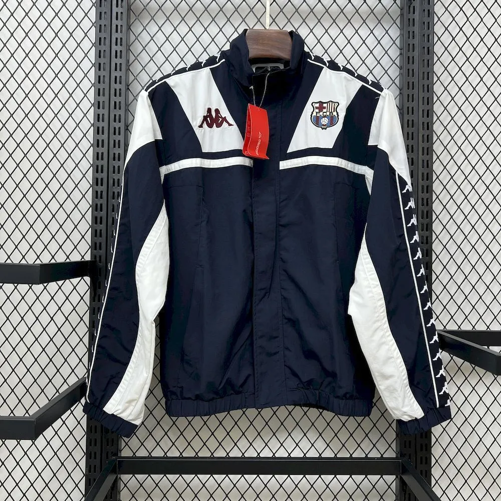 Barcelona Retro Windbreaker Jacket Black 2025/26