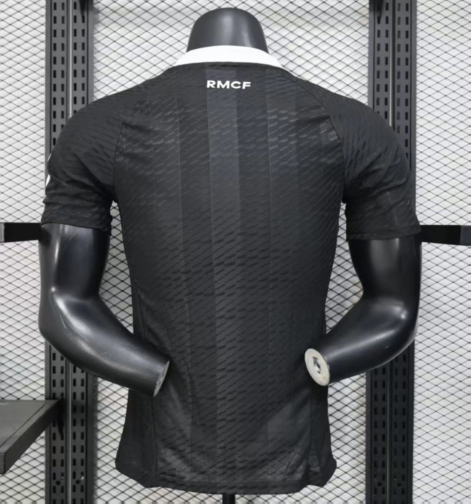 Real Madrid Authentic Soccer Jersey Black Goalkeeper Shirt 2025/26