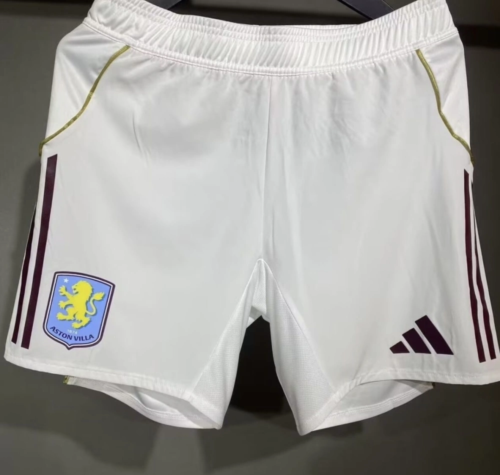 Aston Villa Authentic Football Jersey Home Shorts 2025/26