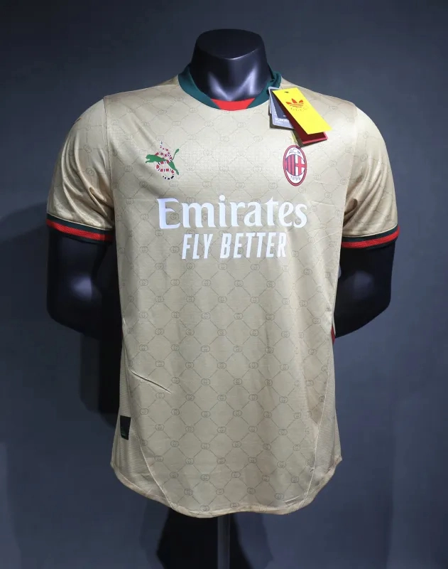 AC Milan Authentic Soccer Jersey Gucci Co-branded Shirt 2024/25