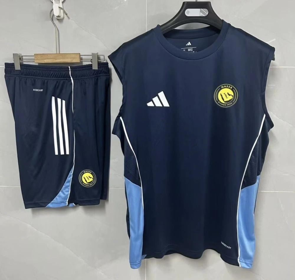 Al Nassr Sleeveless Training Kit Navy 2025/26