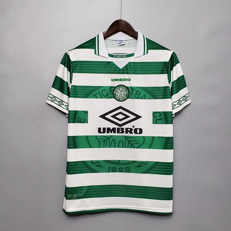 Celtic Retro Soccer Jersey Home Custom Shirt 1998/99