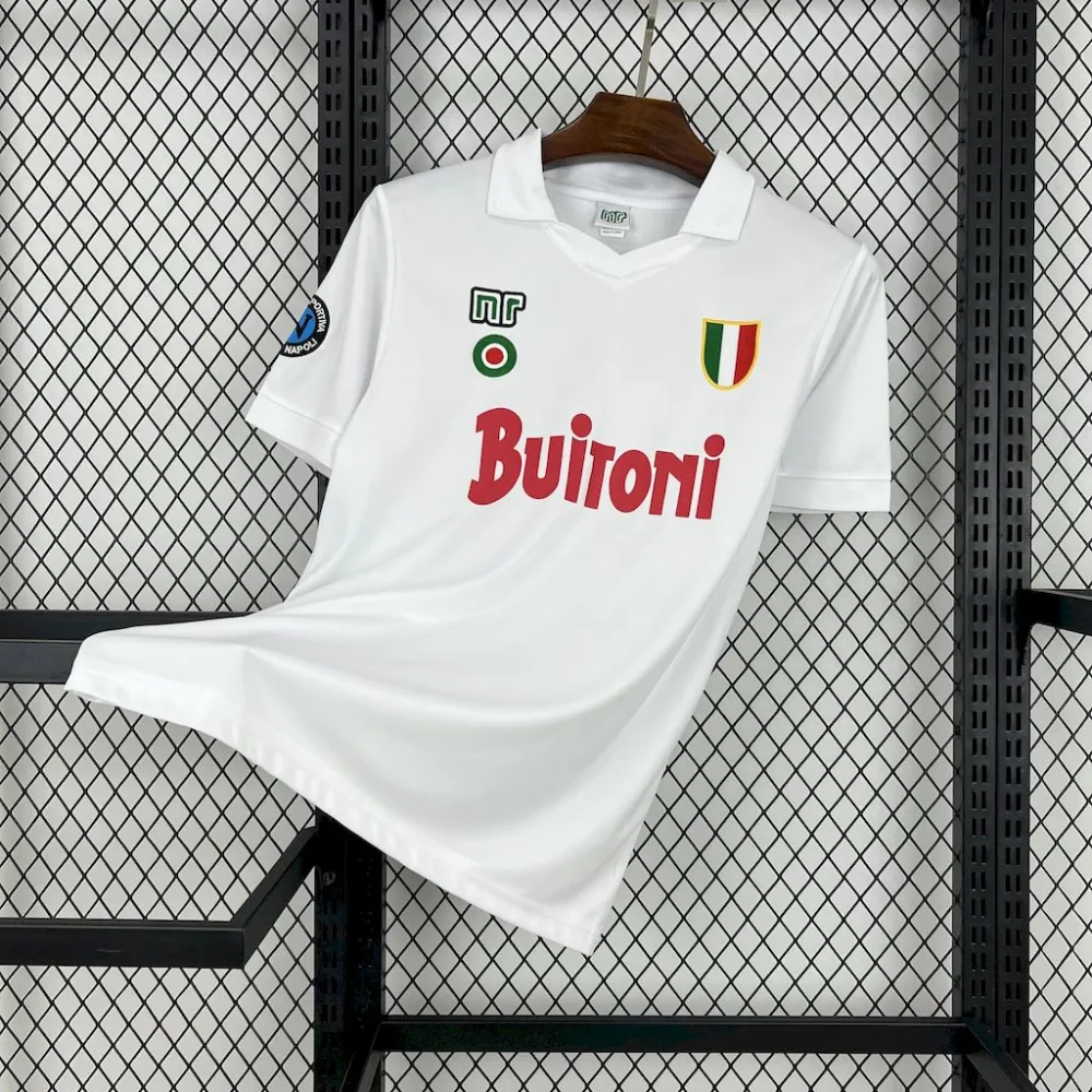 Napoli Retro Soccer Jersey Away Custom Maradona Shirt 1987-88