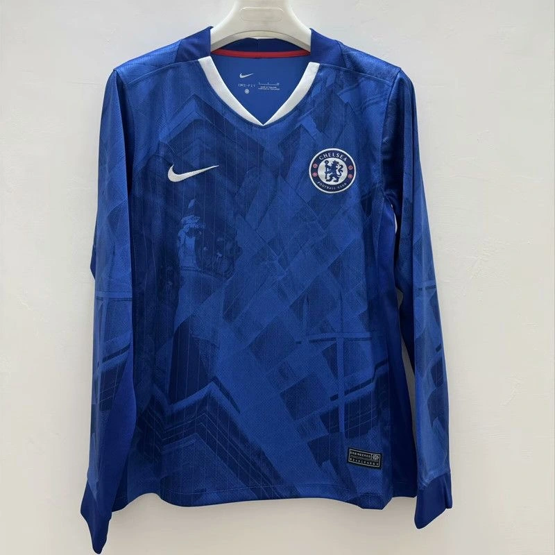 Chelsea Football Jersey Home Long Sleeve Custom Shirt 2025/26