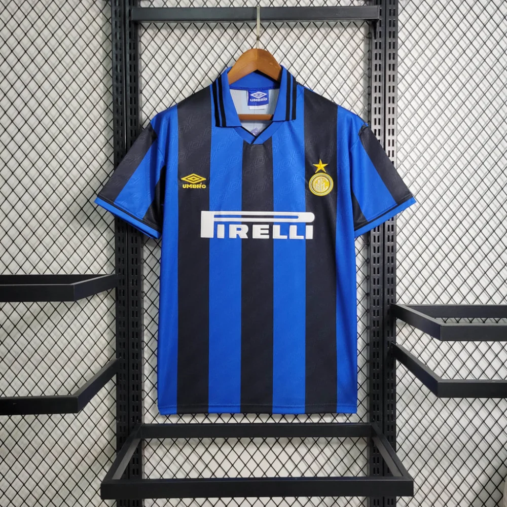 Inter Milan Retro Jersey Custom Home Soccer Jersey 1995/96