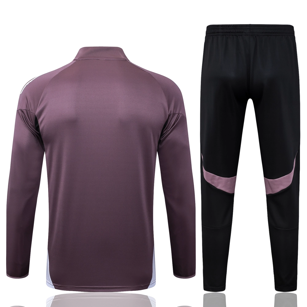 Manchester United Training Kit (Sweatshirt+Pants) Grayish Purple 2025/26