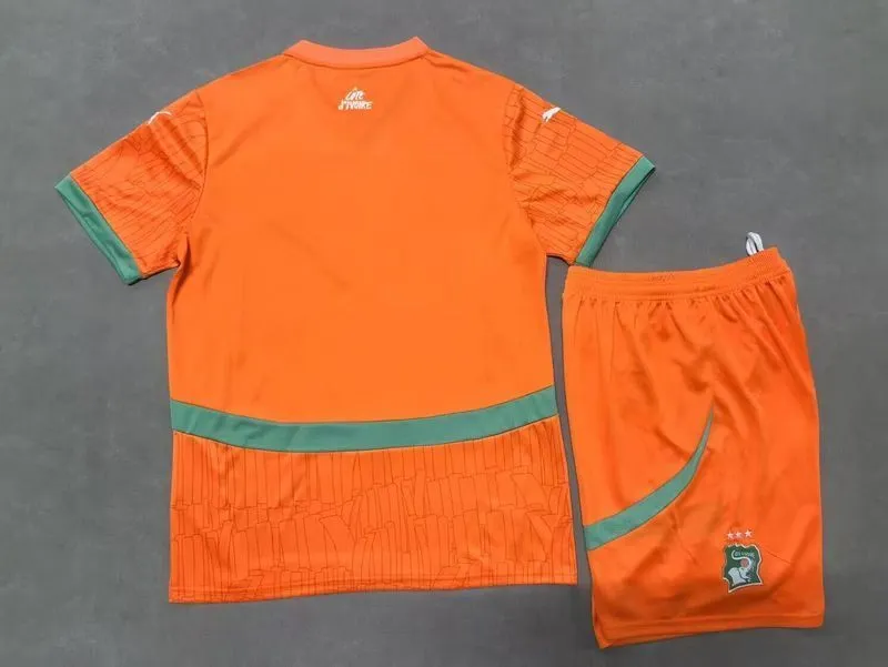 Ivory Coast Soccer Jersey Home Kids Kit Jersey+Shorts World Cup 2024-25