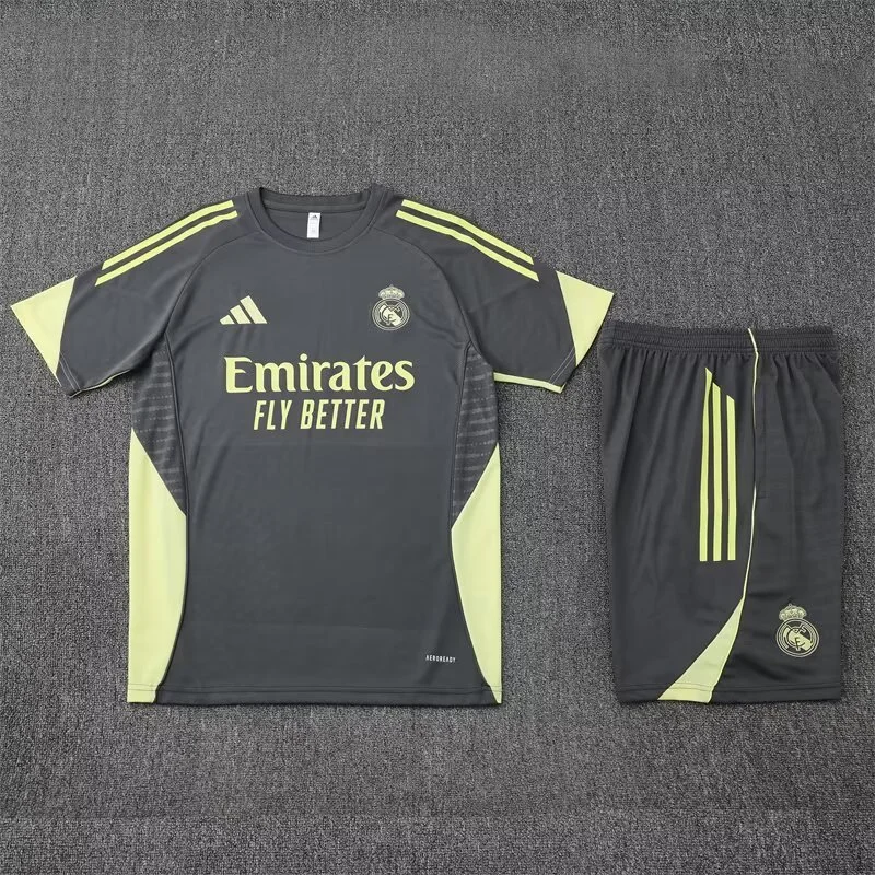 Real Madrid Training Jersey Kit Grey 2025/26