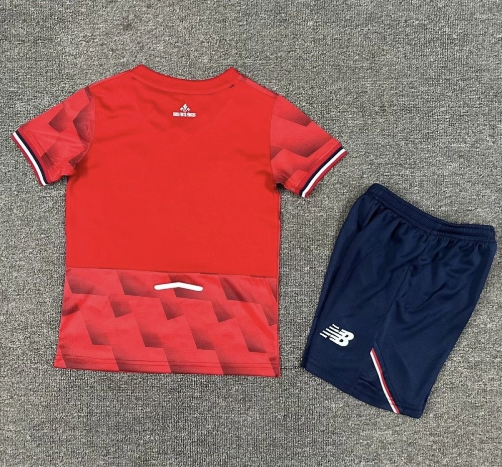 Lille OSC Soccer Jersey Home Kids Kit Jersey+Shorts 2025-26