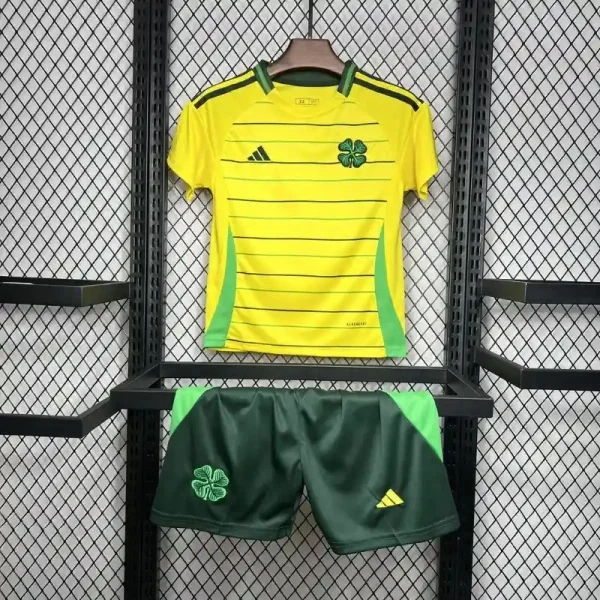 Celtic Soccer Jersey Away Kids Kit Jersey+Shorts 2024/25