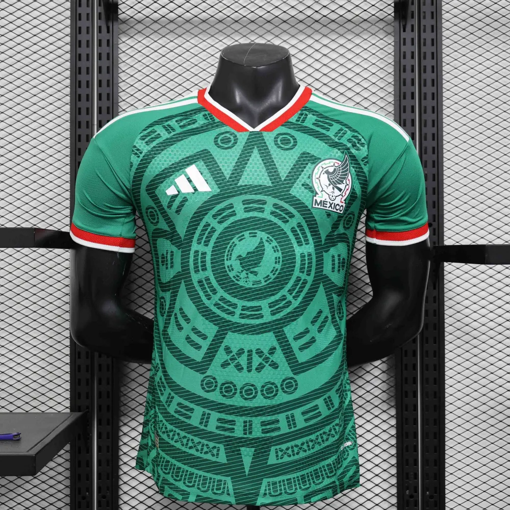 Mexico Authentic Home Kit Soccer Jersey World Cup 2026