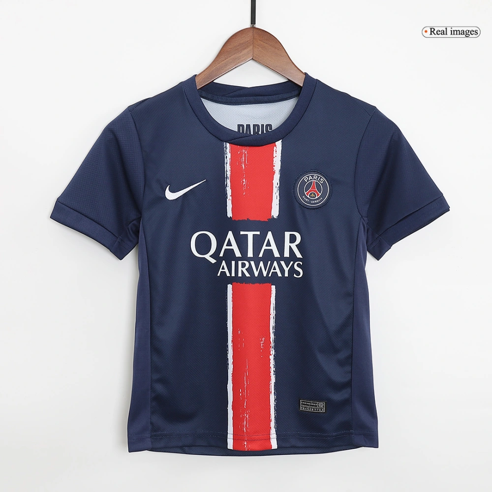 PSG Soccer Jersey Home Kids Kit Jersey+Shorts 2024/25