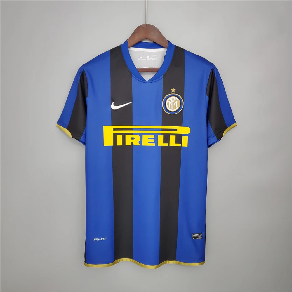 Inter Milan Retro Jersey Custom Home Soccer Jersey 2008/09