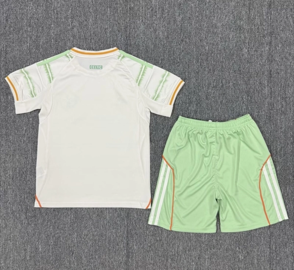 Celtic Soccer Jersey Third Away Kids Kit Jersey+Shorts 2025/26 - No Sponsor