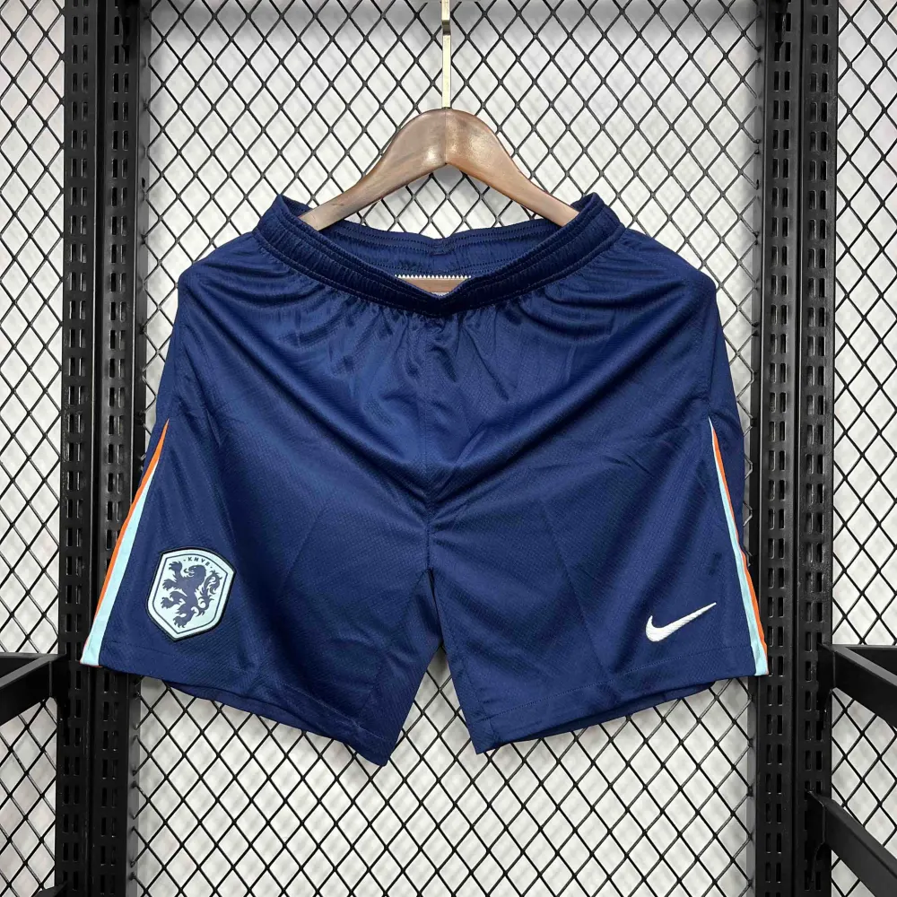 Netherlands Soccer Jersey Away Custom Shorts EURO 2024