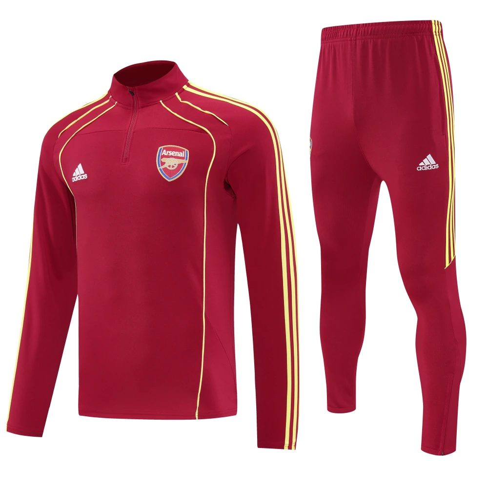 Arsenal Authentic Training Kit (Sweatshirt+Pants) Red 2025/26 - Player Version