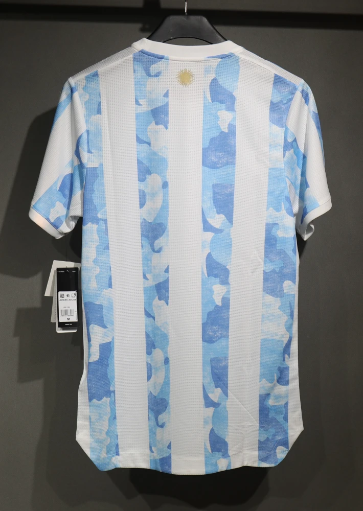 Argentina Retro Authentic Jersey Home Football Jersey 2021