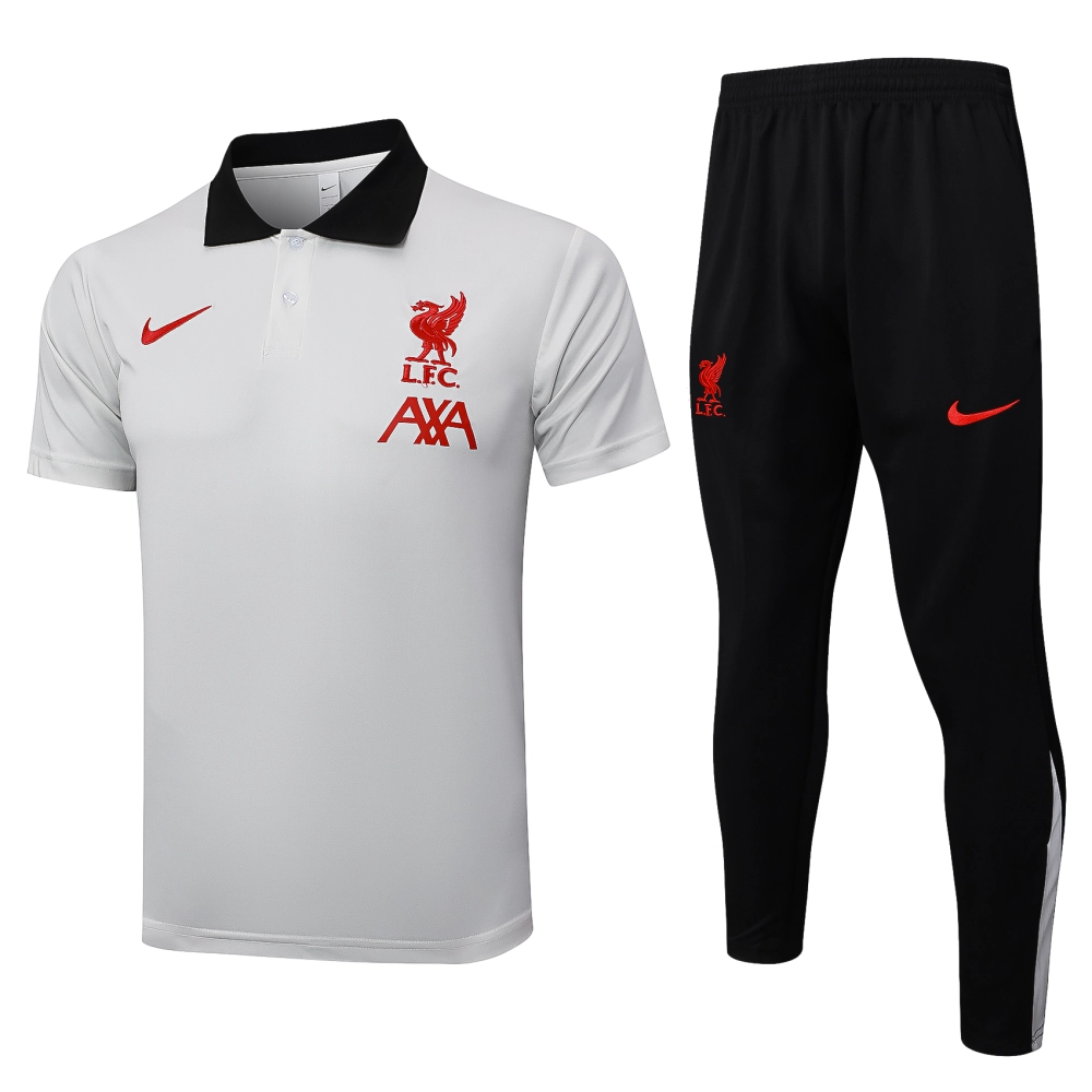 Liverpool Training Kit (Polo+Pants) White 2025/26