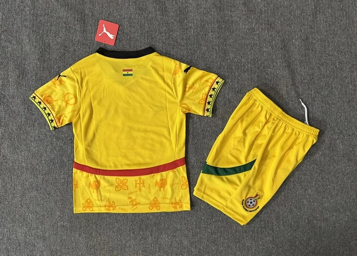 Ghana Soccer Jersey Away Kids Kit Jersey+Shorts World Cup 2024-25