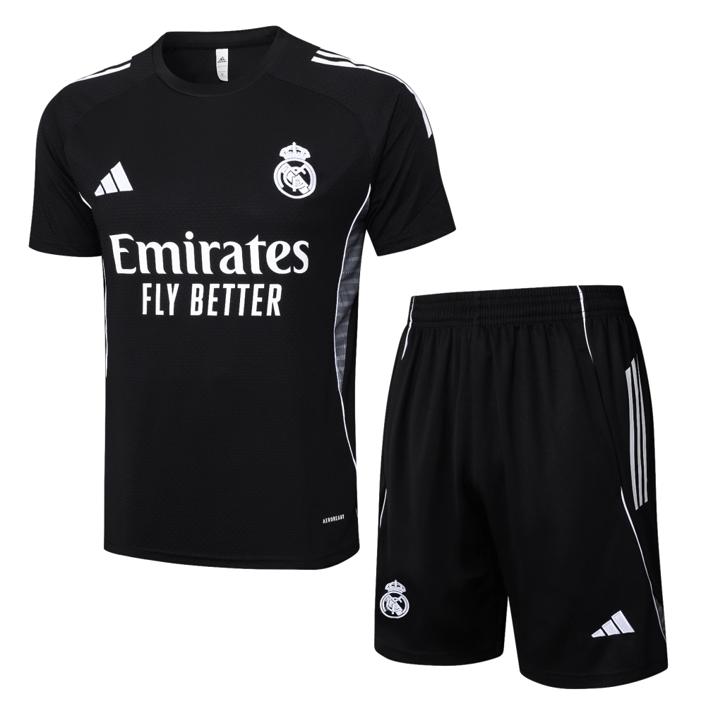 Real Madrid Training Jersey Kit Black 2025/26