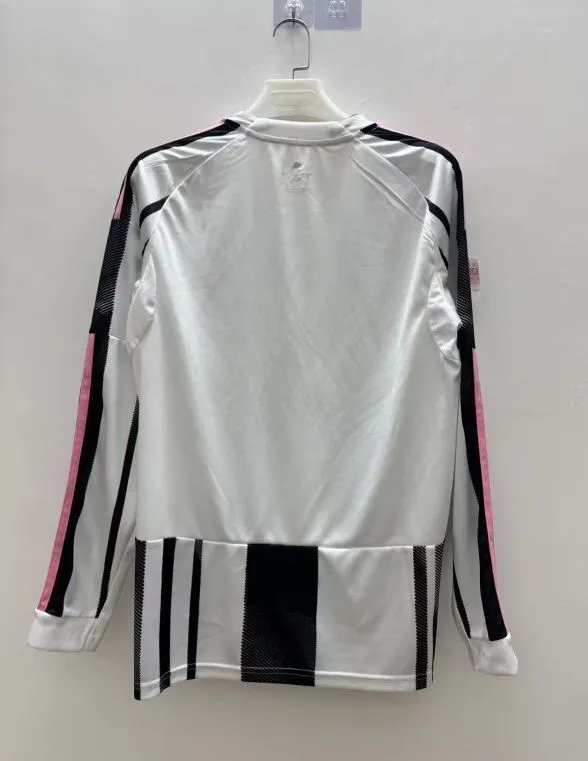 Juventus Soccer Jersey Home Long Sleeve Custom Shirt 2025/26