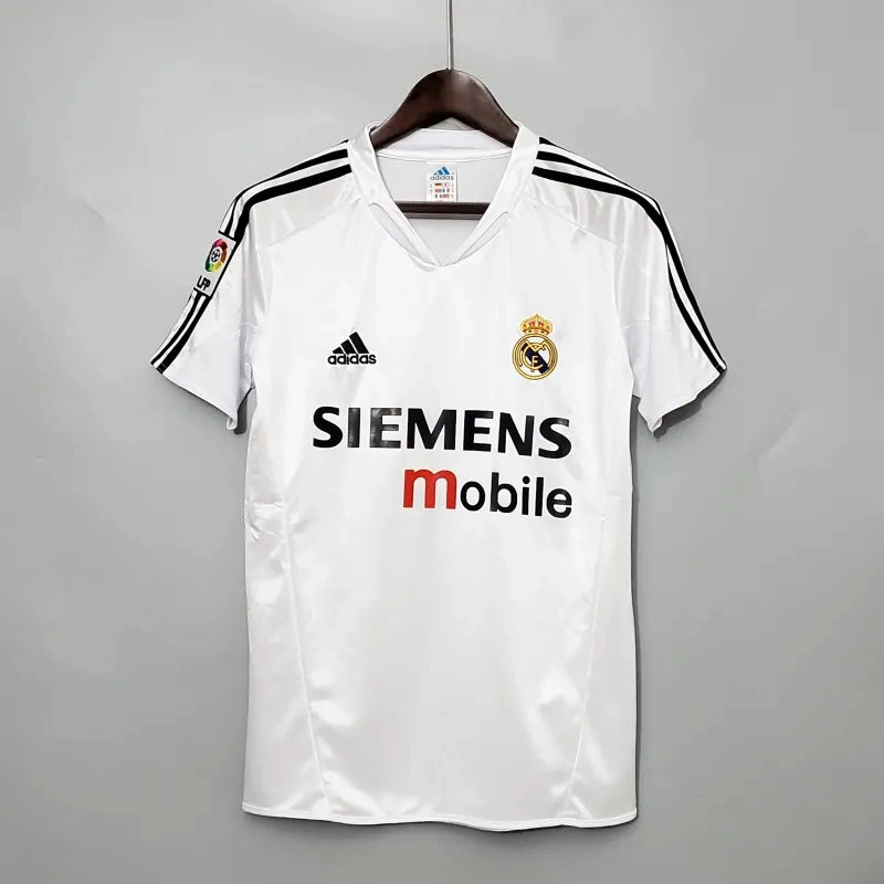 Real Madrid Retro Jersey Home Custom Soccer Shirt 2004-05