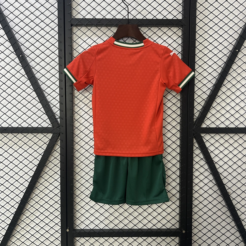 Portugal Home Football Uniform Kids Kit Jersey+Shorts 2025