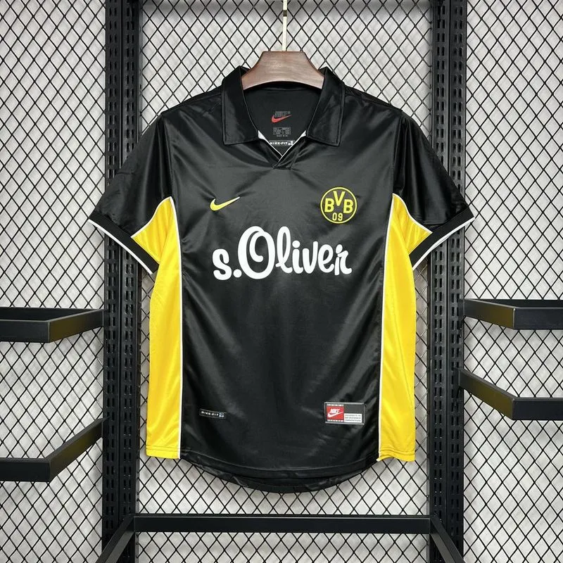 Borussia Dortmund Retro Jersey Away Soccer Shirt 1998-2000