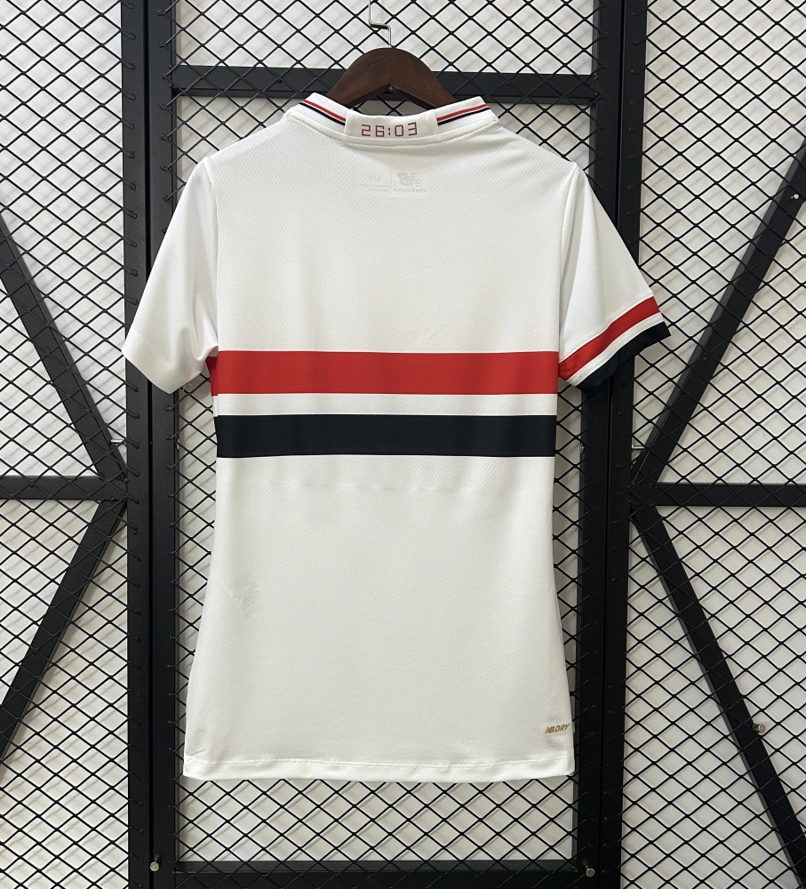 Sao Paulo FC Soccer Jersey Women's Home Custom Shirt 2025
