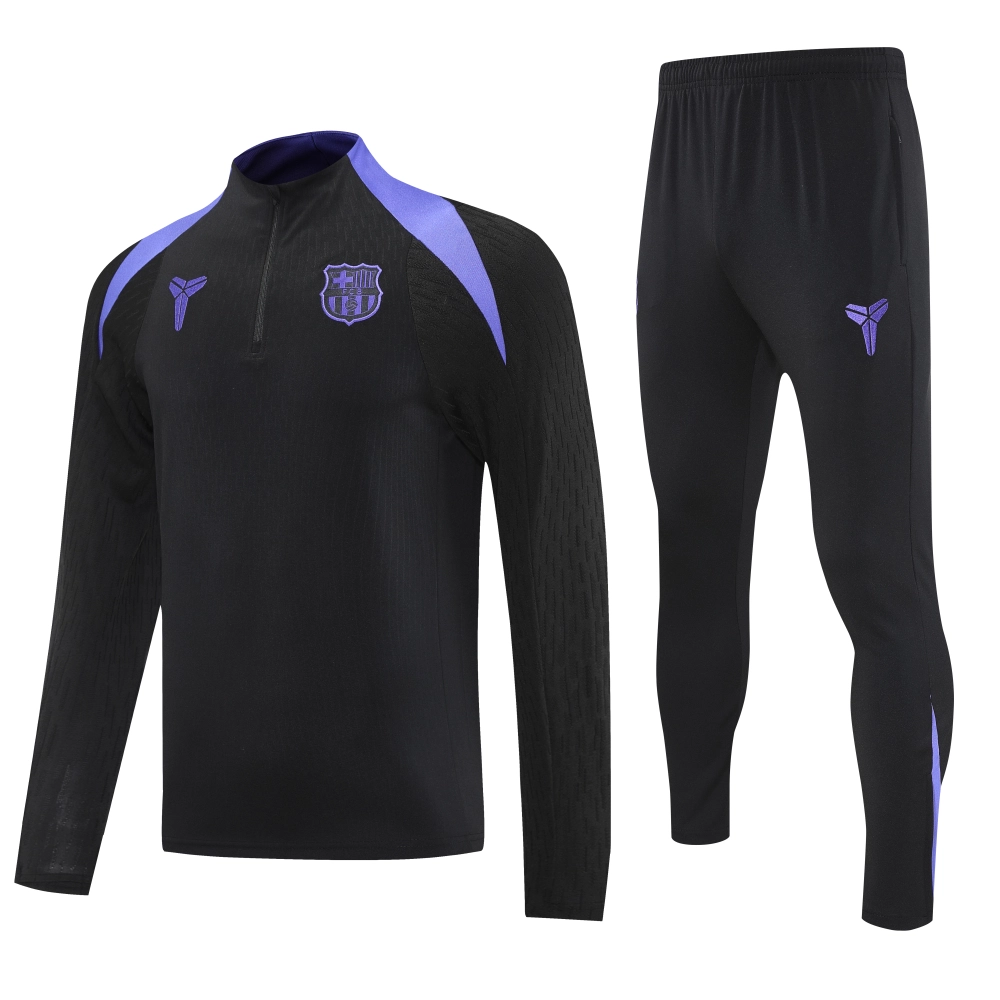 Barcelona x Kobe Bryant Authentic Training Kit (Sweatshirt+Pants) Black&Purple 2025/26 - Player Version