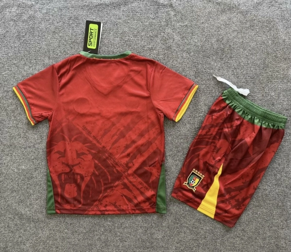 Cameroon Soccer Jersey Away Kids Kit Jersey+Shorts 2025