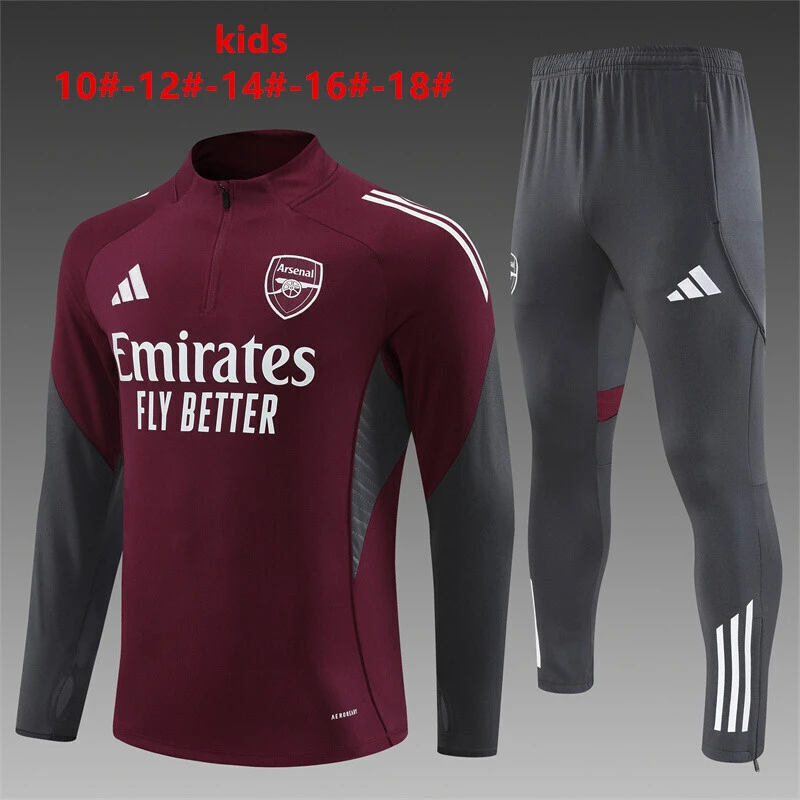 Kids Arsenal Training Kit (Sweatshirt+Pants) Red 2025/26