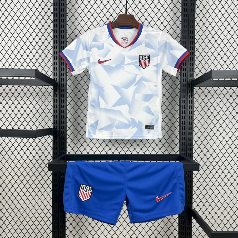 USA Soccer Jersey Home Kids Kit Jersey+Shorts 2025