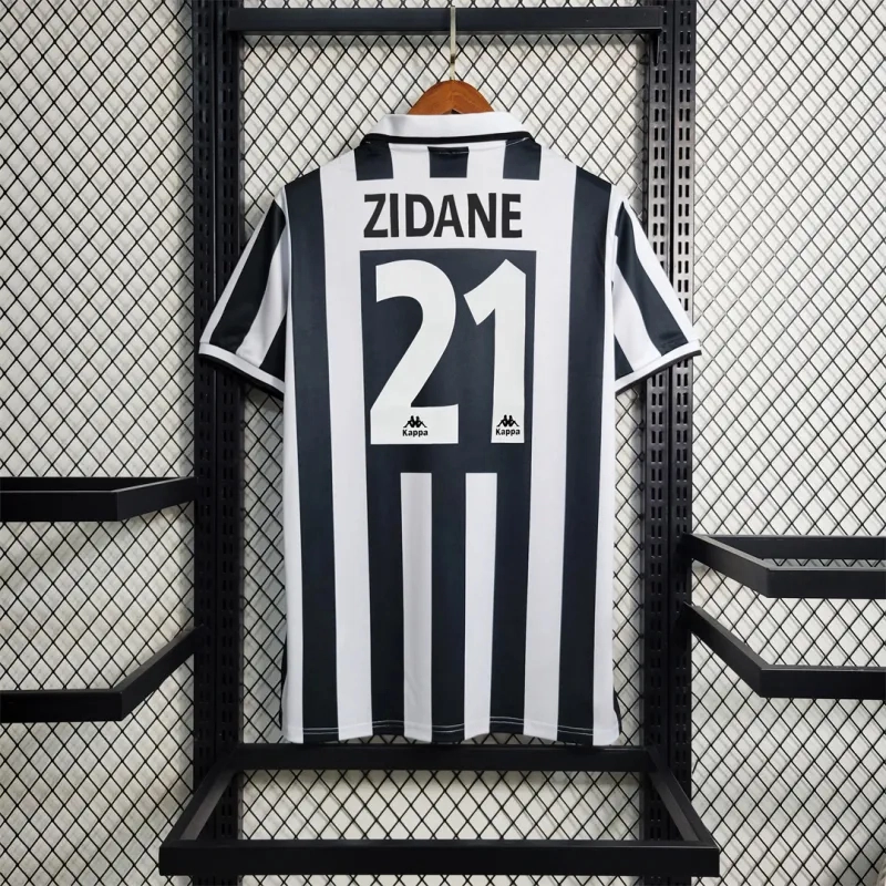 Zidane 21# Juventus Retro Soccer Jersey Home Shirt 1995-97