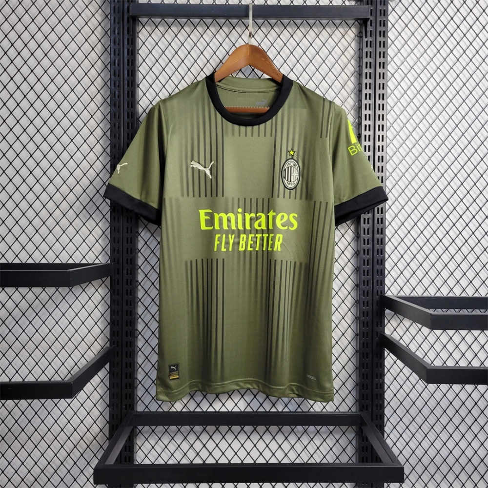 AC Milan Retro Soccer Jersey Third Away Custom Shirt 2022/23