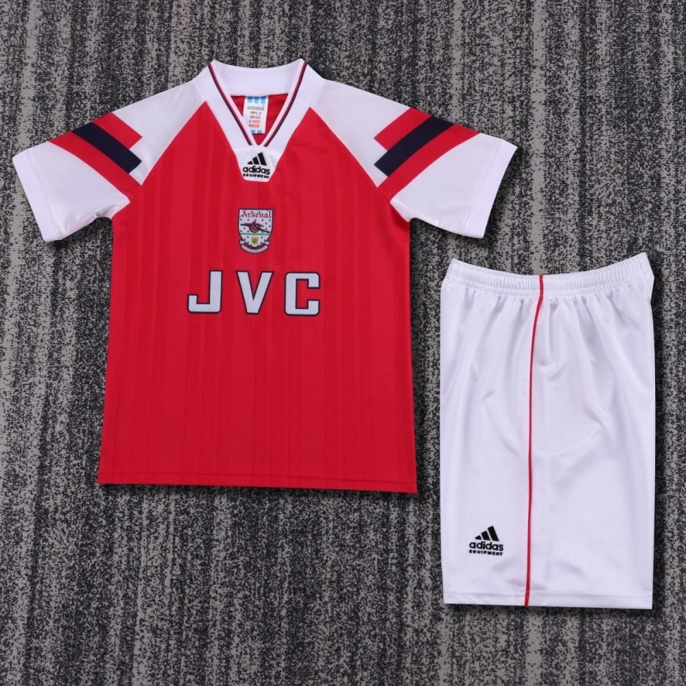 Arsenal Retro Soccer Jersey Home Kids Kit Jersey+Shorts 1992-94