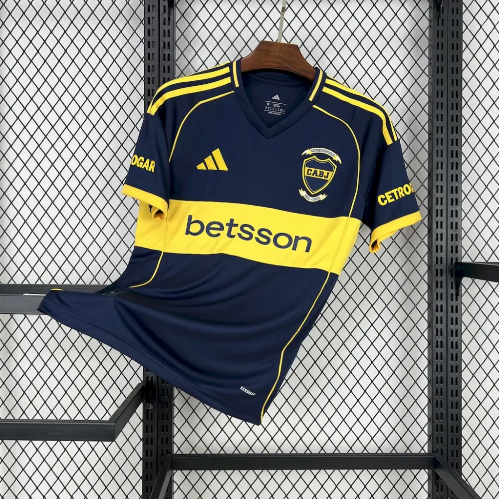 Boca Juniors Soccer Jersey Home Custom Shirt 2025/26 - 120th Anniversary