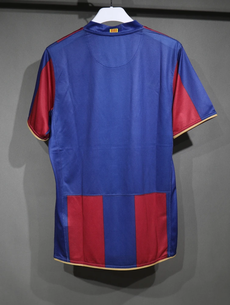 Authentic Barcelona Retro Jersey Home Soccer Shirt 2007-08
