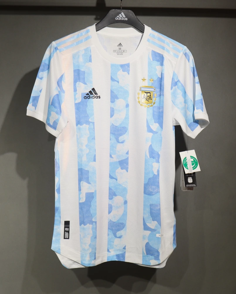 Argentina Retro Authentic Jersey Home Football Jersey 2021