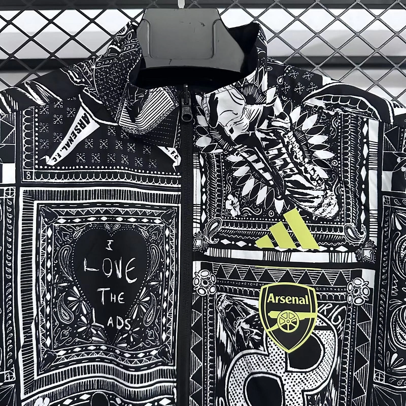 Arsenal Reversible Double-Sides Windbreaker Jacket 2025-26