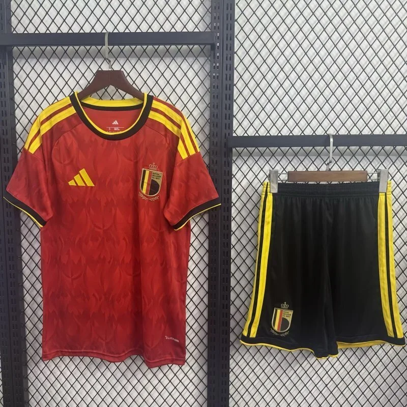 Belgium Soccer Jersey Home Kids Kit Jersey+Shorts World Cup 2026