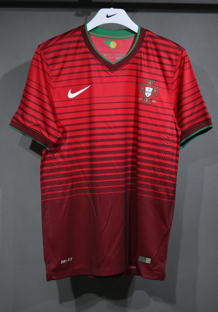 Portugal Retro Authentic Soccer Jersey Home Shirt World Cup 2014