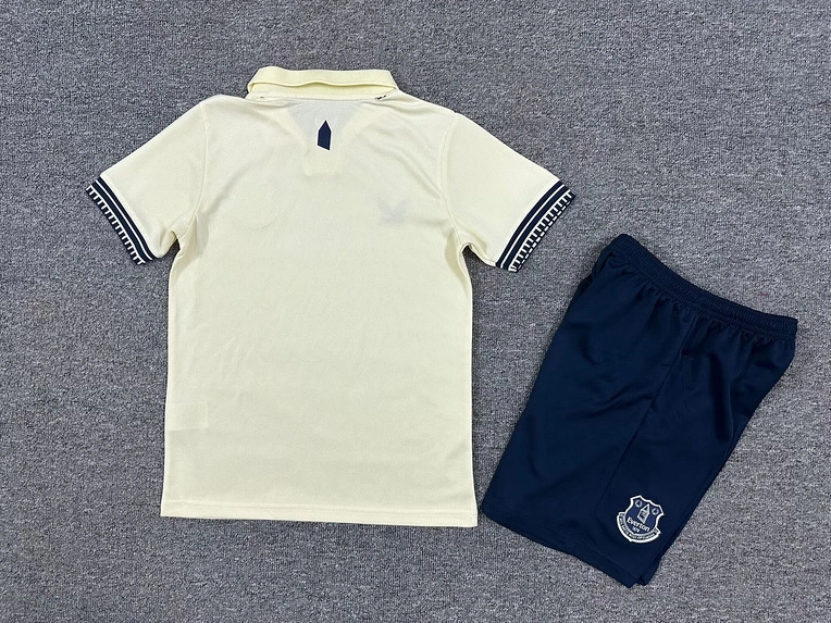 Everton Football Jersey Away Kids Kit Jersey+Shorts 2025/26