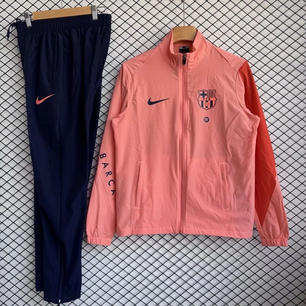 Barcelona Windbreaker With Pants Pink 2025/26