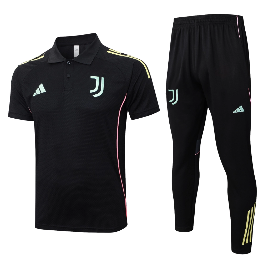 Juventus Training Kit (Polo+Pants) Black 2025/26