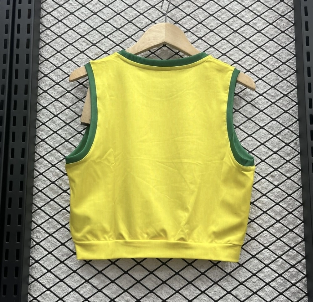 Brazil Soccer Jersey Home Women's Vest 2025
